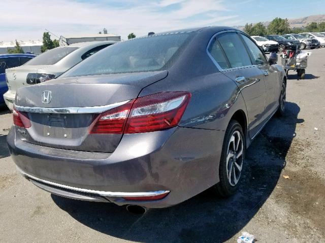 1HGCR2F81HA105973 - 2017 HONDA ACCORD EXL SILVER photo 4