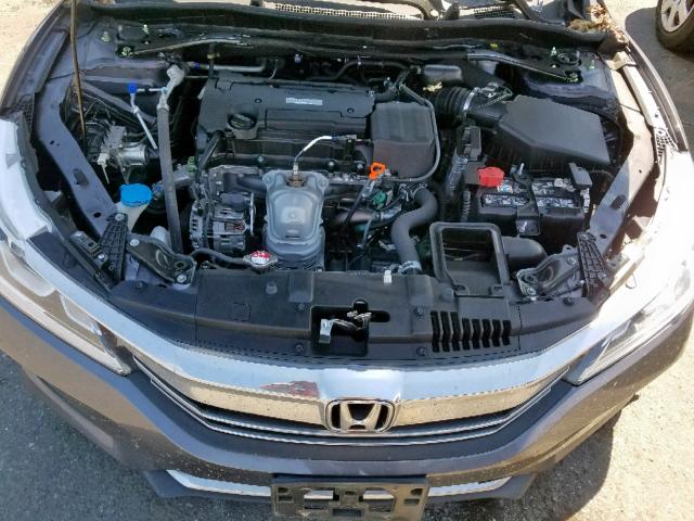 1HGCR2F81HA105973 - 2017 HONDA ACCORD EXL SILVER photo 7