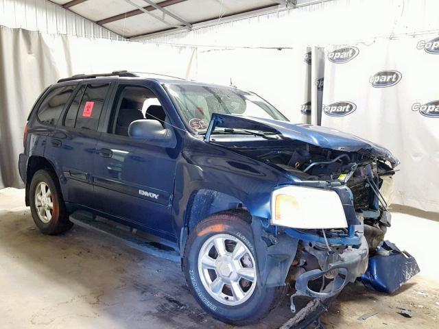 1GKDT13S442143768 - 2004 GMC ENVOY BLUE photo 1