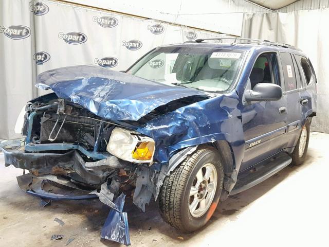 1GKDT13S442143768 - 2004 GMC ENVOY BLUE photo 2