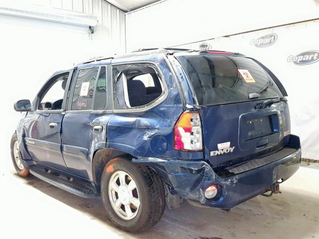 1GKDT13S442143768 - 2004 GMC ENVOY BLUE photo 3