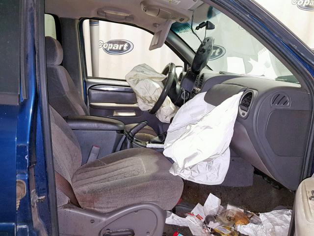 1GKDT13S442143768 - 2004 GMC ENVOY BLUE photo 5