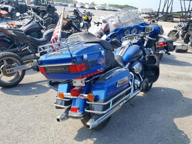 1HD1FC4188Y640573 - 2008 HARLEY-DAVIDSON FLHTCUI BLUE photo 4