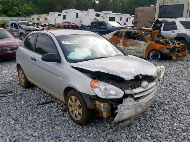 KMHCM36C48U079371 - 2008 HYUNDAI ACCENT GS SILVER photo 1