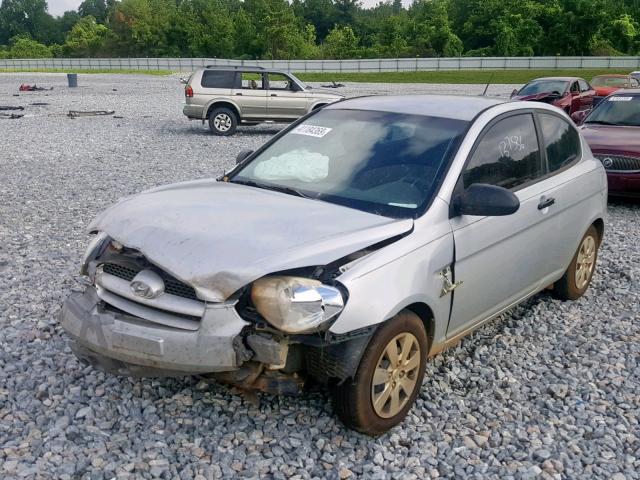 KMHCM36C48U079371 - 2008 HYUNDAI ACCENT GS SILVER photo 2