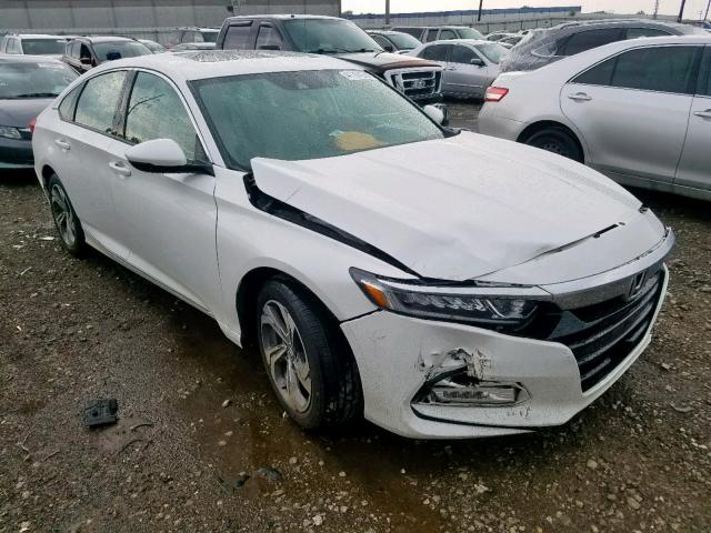 1HGCV2F54JA040169 - 2018 HONDA ACCORD EXL WHITE photo 1