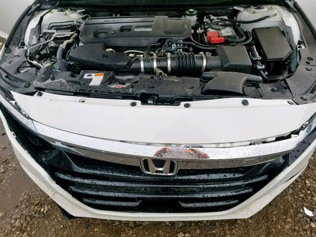 1HGCV2F54JA040169 - 2018 HONDA ACCORD EXL WHITE photo 7