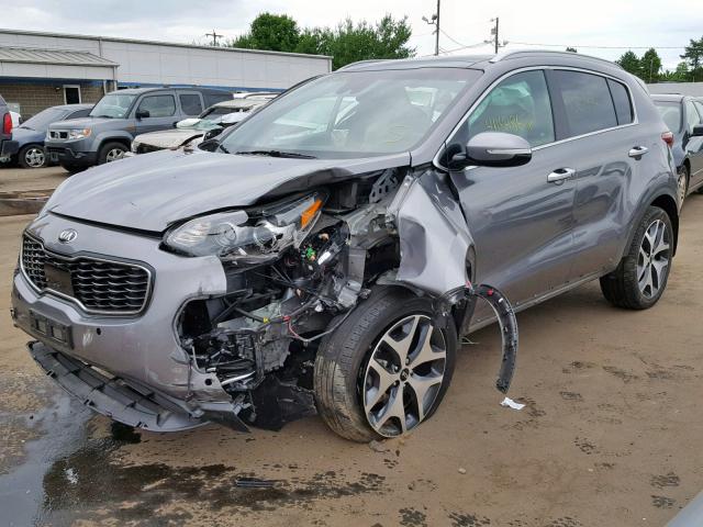 KNDPRCA63H7205999 - 2017 KIA SPORTAGE S GRAY photo 2