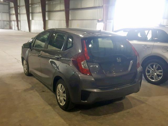 JHMGK5H55HS022564 - 2017 HONDA FIT LX GRAY photo 3