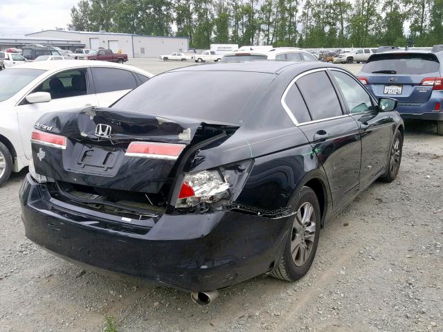 1HGCP2F46CA175688 - 2012 HONDA ACCORD LXP BLACK photo 4