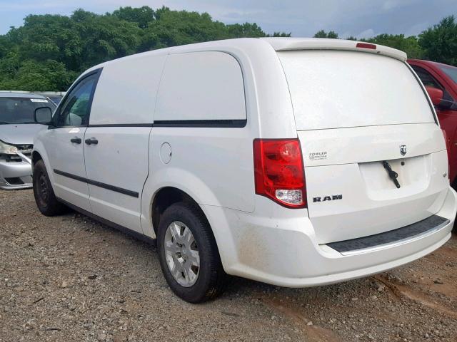 2C4RDGAG6CR307134 - 2012 DODGE RAM VAN WHITE photo 3