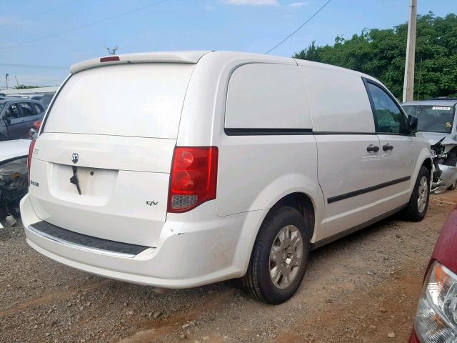 2C4RDGAG6CR307134 - 2012 DODGE RAM VAN WHITE photo 4