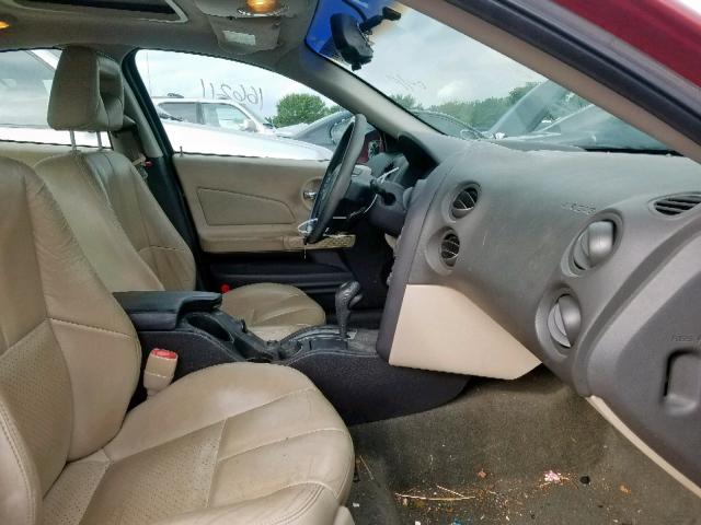 2G2WS522551187820 - 2005 PONTIAC GRAND PRIX MAROON photo 5