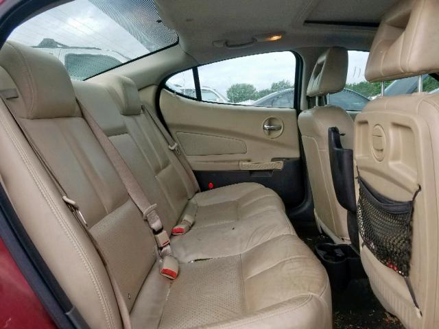 2G2WS522551187820 - 2005 PONTIAC GRAND PRIX MAROON photo 6