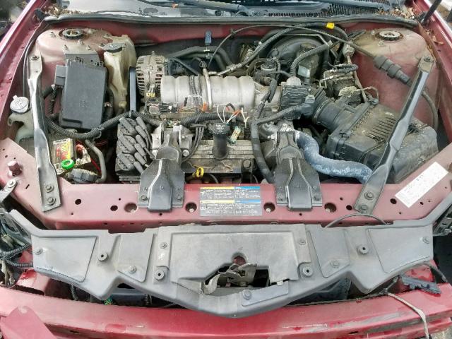 2G2WS522551187820 - 2005 PONTIAC GRAND PRIX MAROON photo 7