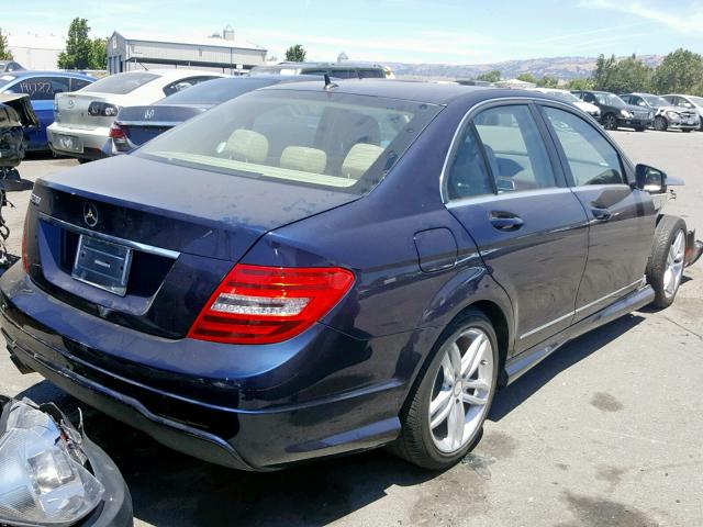 WDDGF4HB5CR234523 - 2012 MERCEDES-BENZ C 250 BLUE photo 4