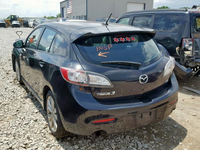 JM1BL1H56A1131371 - 2010 MAZDA 3 S BLACK photo 3