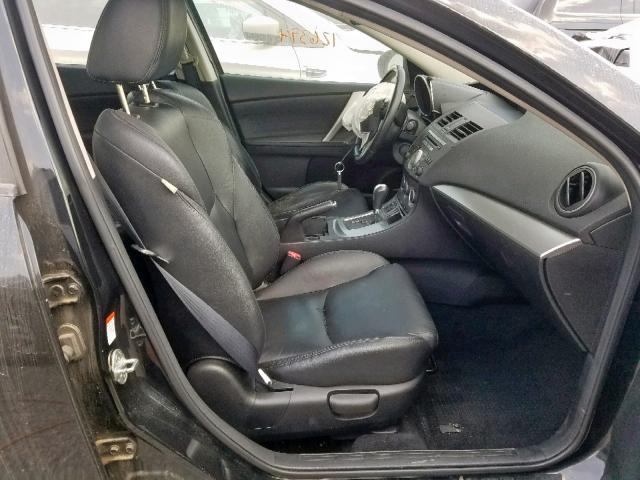 JM1BL1H56A1131371 - 2010 MAZDA 3 S BLACK photo 5