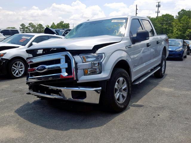 1FTEW1EG7FFC86919 - 2015 FORD F150 SUPER SILVER photo 2