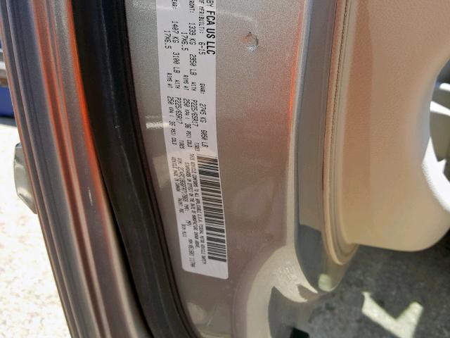 2C4RC1BG6FR717869 - 2015 CHRYSLER TOWN & COU TAN photo 10