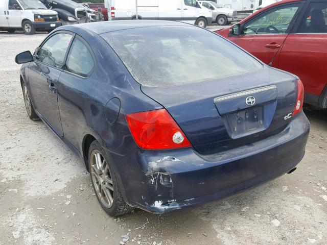 JTKDE177260117401 - 2006 TOYOTA SCION TC BLUE photo 3