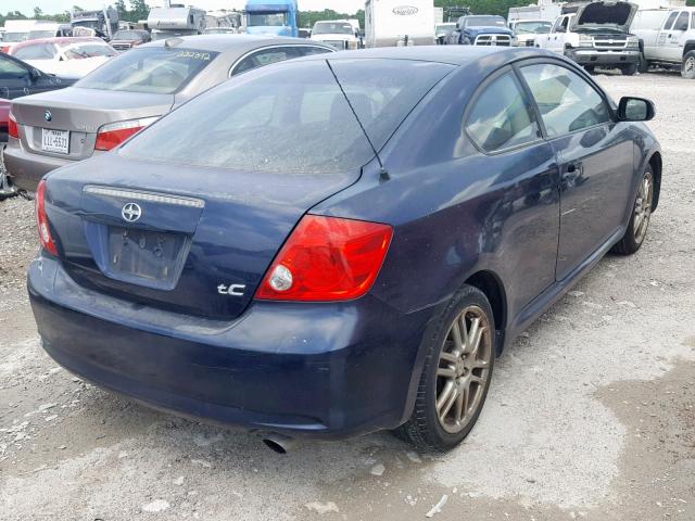 JTKDE177260117401 - 2006 TOYOTA SCION TC BLUE photo 4