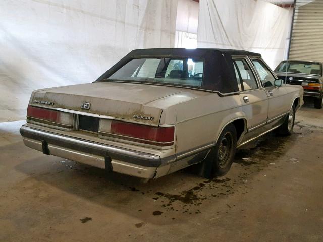 2MECM75F0MX668474 - 1991 MERCURY GRAND MARQ GRAY photo 4