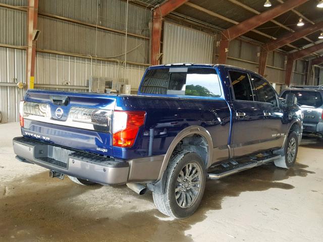 1N6BA1F25GN503408 - 2016 NISSAN TITAN XD S BLUE photo 4