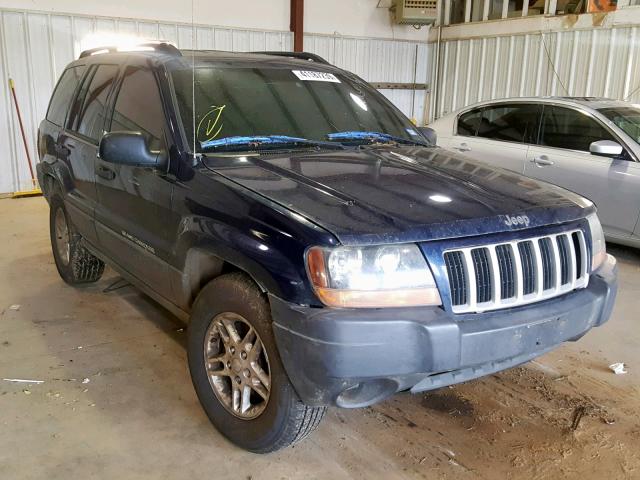 1J4GW48S04C136993 - 2004 JEEP GRAND CHER BLUE photo 1