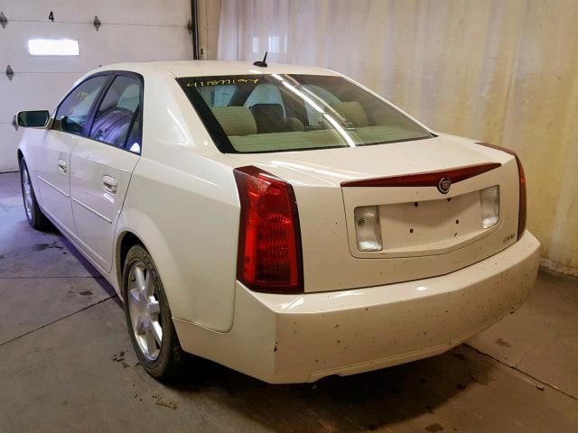 1G6DP567350220158 - 2005 CADILLAC CTS HI FEA WHITE photo 3