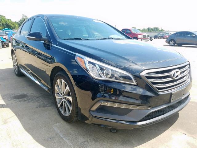 5NPE34AF0GH266526 - 2016 HYUNDAI SONATA SPO BLACK photo 1