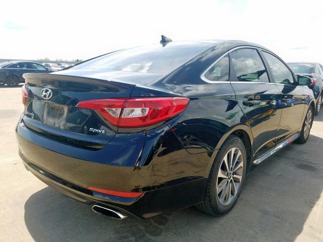 5NPE34AF0GH266526 - 2016 HYUNDAI SONATA SPO BLACK photo 4