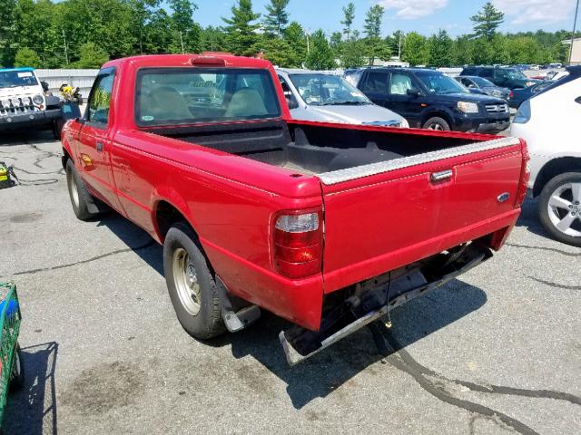 1FTYR10U21PB03916 - 2001 FORD RANGER RED photo 3