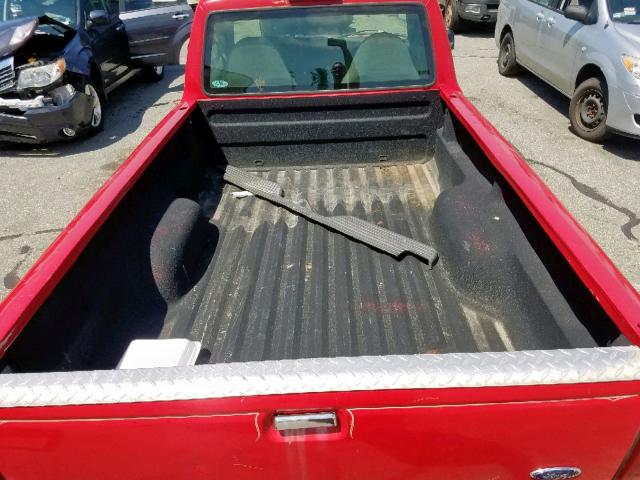 1FTYR10U21PB03916 - 2001 FORD RANGER RED photo 6