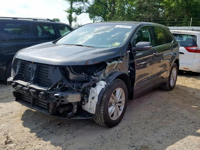 2FMPK4J91JBB67802 - 2018 FORD EDGE SEL GRAY photo 2