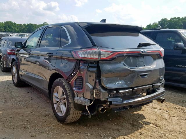 2FMPK4J91JBB67802 - 2018 FORD EDGE SEL GRAY photo 3