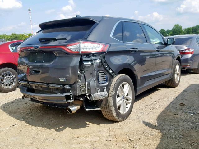 2FMPK4J91JBB67802 - 2018 FORD EDGE SEL GRAY photo 4