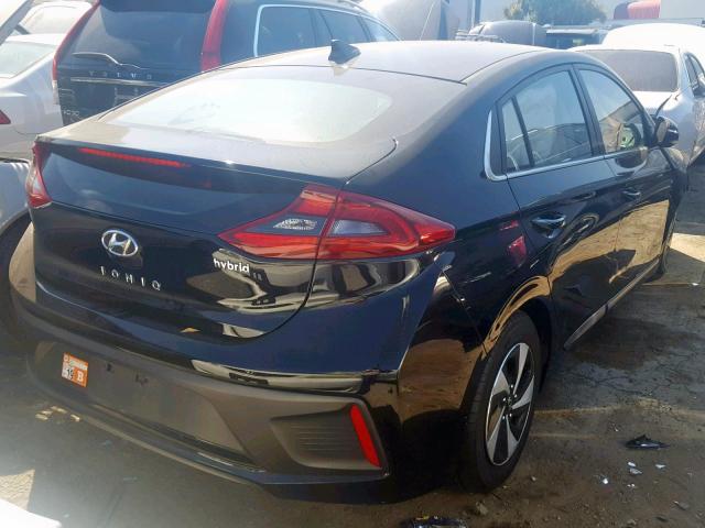 KMHC75LC3HU057336 - 2017 HYUNDAI IONIQ SEL BLACK photo 4