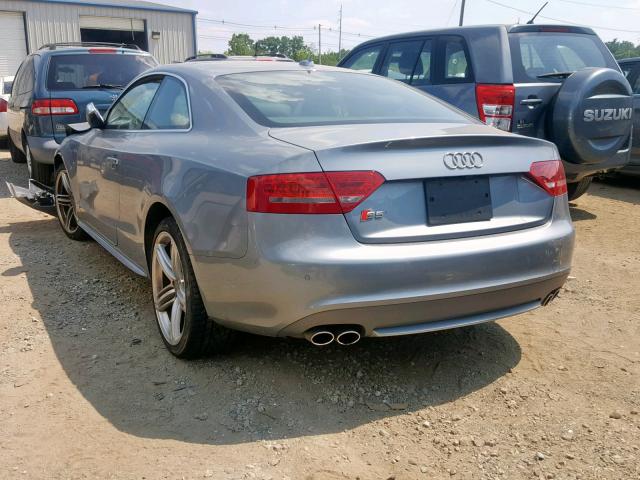 WAUVVAFR2AA063371 - 2010 AUDI S5 PRESTIG GRAY photo 3