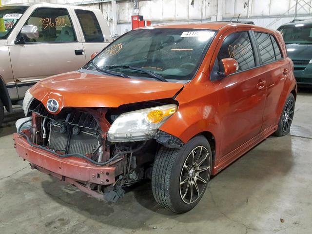 JTKKU10448J028985 - 2008 SCION XD ORANGE photo 2