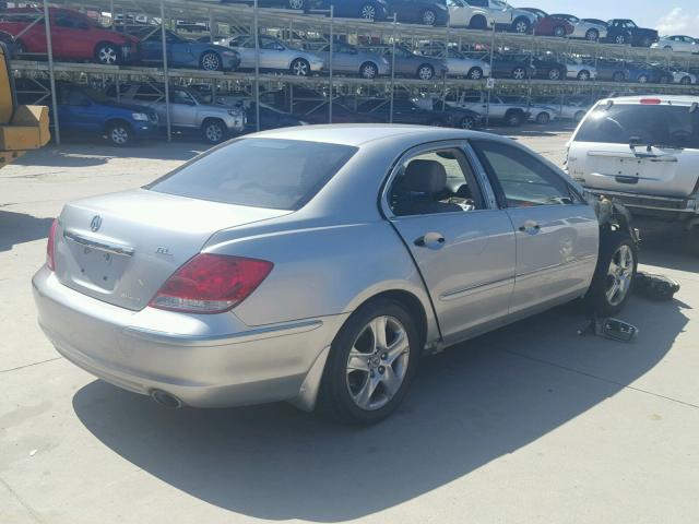 JH4KB16697C003880 - 2007 ACURA RL SILVER photo 4