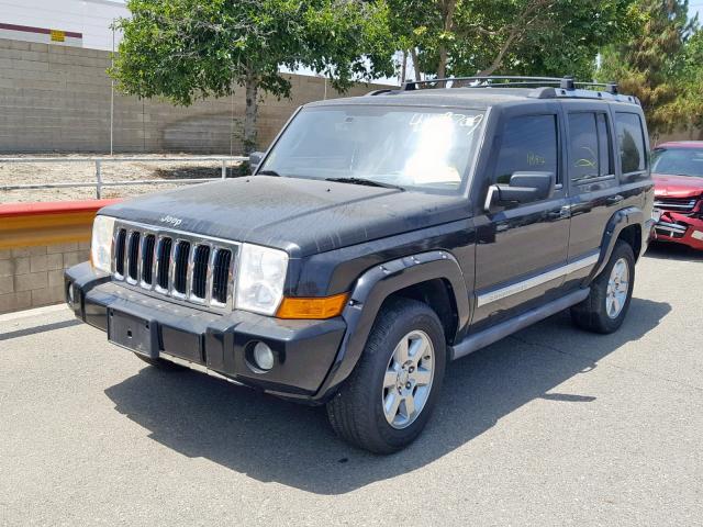 1J8HH58N46C140335 - 2006 JEEP COMMANDER BLACK photo 2
