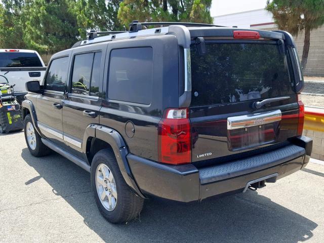 1J8HH58N46C140335 - 2006 JEEP COMMANDER BLACK photo 3