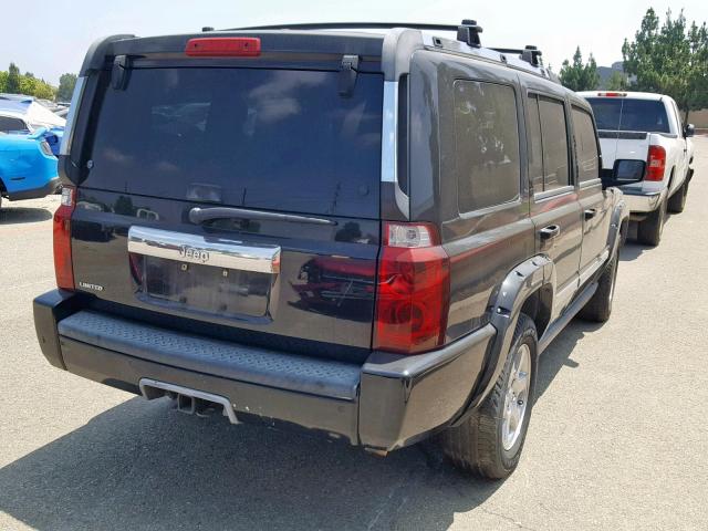 1J8HH58N46C140335 - 2006 JEEP COMMANDER BLACK photo 4