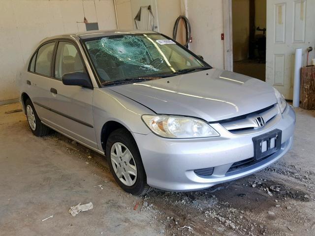 1HGES16344L024217 - 2004 HONDA CIVIC DX V SILVER photo 1