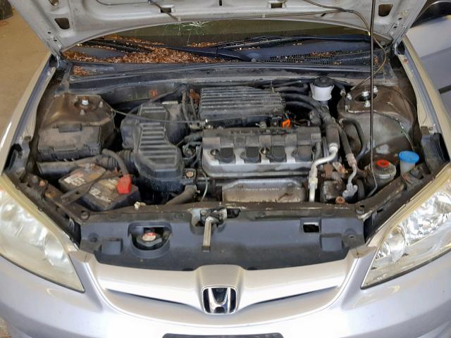 1HGES16344L024217 - 2004 HONDA CIVIC DX V SILVER photo 7