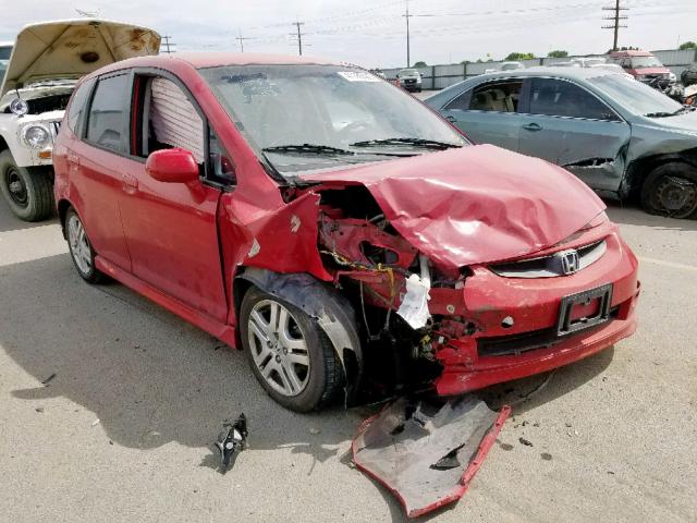 JHMGD38648S004600 - 2008 HONDA FIT SPORT RED photo 1