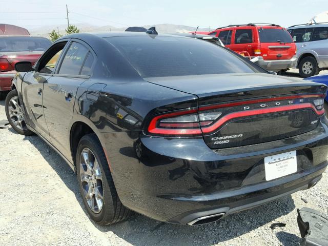 2C3CDXJG7GH286509 - 2016 DODGE CHARGER SX BLACK photo 3