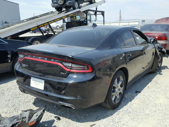 2C3CDXJG7GH286509 - 2016 DODGE CHARGER SX BLACK photo 4