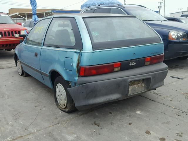 2C1MS2469N6770490 - 1992 GEO METRO XFI BLUE photo 3